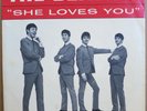 THE BEATLES - SHE LOVES YOU 45 RED PRINT PICTURE SLEEVE SWAN S-4152