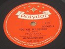 PAUL ANKA 1958 You Are My Destiny/ When I stop loving you 10”  78 RPM BRAZIL