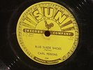 78 CARL PERKINS   BLUE SUEDE SHOES / HONEY, DON'T g+ plays fine some scratches