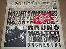 Bruno Walter MOZART Symphonies No.36 & 38 - CBS MY 38473 SEALED