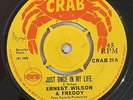 ERNEST WILSON & FREDDY - JUST ONCE IN MY LIFE - CRAB ( 1969 SKINHEAD 7 )