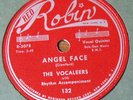 VERY RARE The Vocaleers 78 RPM - Angel Face - Lovin' Baby - on Red Robin 132