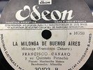 FRANCISCO CANARO- 78 RPM- La milonga de Buenos Aires / DON JUAN