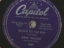 Rockabilly 78 Rpm Record Gene Vincent Dance To The Bop