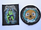 Metallica Cloth badges x 2  rock music band 1992 sad but true ride the lightning