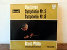 BRUNO WALTER / BEETHOVEN symphonie n°8 & 9 / HOLL PHILIPS ED1 HI FI STEREO SET