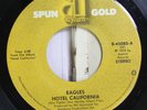 Rock Nm  45 Eagles - Hotel California / New Kid In Town On Asylum Spun Gold