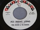 PAUL REVERE & RAIDERS All Night Long (1961 US 45) RARE  Gardena 124, LISTEN MP3