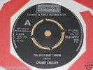 Chubby Checker - You Just Don`t Know 1965 UK London Northern Soul 45rpm