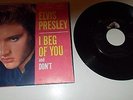 ELVIS PRESLEY RCA VICTOR RECORD WITH SLEEVE 47-7150 I BEG OF YOU/DON'T  -MIS441