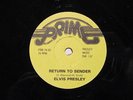 RETURN TO SENDER & MOODY BLUE ELVIS PRESLEY 78rpm Prime Reissue Jukebox Record