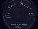 LEE PERRY Hold Down / Wishes of the Wicked  UK 7” SKINHEAD REGGAE MOD SKA BEAT