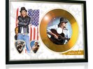 Kid Rock Flag Style Signed Gold Disc Display