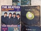5 Vintage The Beatles 45 Vinyl Record Singles Love Me Do Hey Jude Let It Be Lot