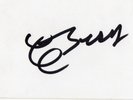 AUTHENTIC SIGNED CHUCK BERRY WHITE CARD...ROCK N ROLL LEGEND REAL SIGNATURE..COA