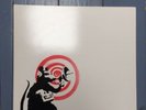 Banksy Dirty Funker Radar Rat Sleeve / White Sleeve Red Detail