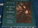 BACH SIX SONATAS FOR VIOLIN & HARPSICHORD US 2LP LIEBERMAN & KROLL TITANIC