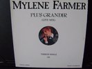 DISQUE MYLENE FARMER  PLUS GRANDIR LIVE MIX TIRAGE LIMITE 33 TOURS