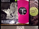 NIRVANA Bleach LP 1992 in shrink TRANSLUCENT PINK Sub Pop Erika cobain grunge