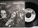 THE DAMNED - 'PROBLEM CHILD' - BROWN VINYL - GERMANY - 7'' + PS - NM