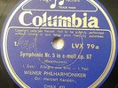 A125 KARAJAN BEETHOVEN SYMPHONY No.5 COLUMBIA 4 x 78RPM LVX 79a - 82a