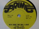 DA DO RON RON & HE'S SURE THE BOY I LOVE The Crystals 78rpm Prime Jukebox Record