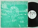 IRON MAIDEN KILLERS GREEN COVER & DIFF LABEL LP Label Error Print