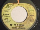 JOHN LENNON #9 DREAM  1974 APPLE PROMO P-1878 RARE 7