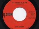 ANN ALFORD 'Got To Get Me A Job' US Hysign Nola Sister Funk/Sweet Soul/Breaks 45