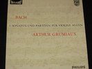 GRUMIAUX: BACH 6 SONATAS & PARTITAS FOR VIOLIN SOLO 3LP PHILIPS HIFI STEREO NM