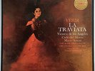 Verdi La Traviata, Victoria De Los Angeles 3 Lp Box Stereo White & Gold NM