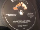 ELVIS PRESLEY - RCA VICTOR 78 RPM - HEARTBREAK HOTEL / I WAS THE ONE (VG)
