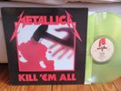 METALLICA KILL 'EM ALL UNPLAYED NM GOLD COLORED VINYL LP IMPORT W/ LYRIC INSERT