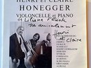 RARE SWISS PRIVATE LP HENRI ET CLAIRE HONEGGER CELLO RECITAL SIGNED EX
