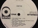 Cactus - LP 1970 hard rock RARE WHITE LABEL PROMO Appice Parchman Farm stereo