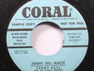 50'S & 60'S Promo 45 Kenny Bass - Sunny Hill Waltz / Flying Home Polka On Coral