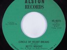 Crossover Soul 45 BETTY WRIGHT Circle Of Heart Breaks ALSTON VG++/NM HEAR