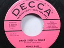 50'S & 60'S Promo Nm  45 Kenny Bass And His Polka Poppers - Paper Kisses - Polka