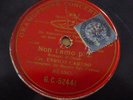 CARUSO / non t'amo piu     / GRAMOPHONE CONCERT RECORD G&T