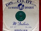 OUSMAN TRAOURE - LACLE / NAZARA KAOUA - RARE IVORY COAST 78 RPM - DISCODI 1950's