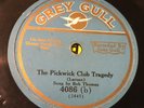 GREY GULL 78 rpm Victrola record PICKWICK CLUB TRAGEDY Bob Thomas Collins Fate