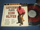 SATCHMO PLAYS KING OLIVER   Orig LP SILVER AUDIO FIDELITY AFSD-5930 w/INNER