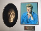 DAVID BOWIE AUTOGRAPHED PHOTO AND LIFECAST FROM 'THE MAN WHO FELL TO EARTH'