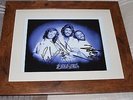 THE BEE GEES GIBB BROS FULLY SIGNED PHOTO MOUNTED & FRAMED. RARE & STUNNING.