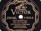 78rpm – Jack Crawley's / Cawley's Oklahoma Ridge Runners – Victor 40175