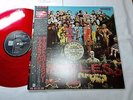 BEATLES SGT.PEPPERS JAPAN ORIGINAL 1982 UK CUTTING LIMITED MONO RED VINYL W/OBI