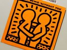 ORIGINAL 1984 KEITH HARING ART COVER & DAVID BOWIE 7