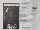 WENDELL HARRISON: No Turning Back / Rocket Love 45 (PS w/ few mildew spots, gre