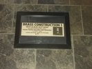 Brass construction-5-1980 original poster sized advert framed