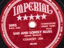 78-BLUES-COUNTRY JIM-SAD & LONELY BLUES/PHILIPPINE BLUES on IMPERIAL-VERY NICE